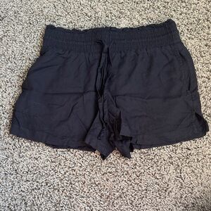 Abercrombie & Fitch High Waist Black Linen Shorts Size XS